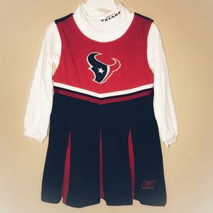 Houston Texans Girls Cheerleader Jumper Set